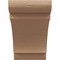 Ekena Millwork 5-inch W x 8-inch D x 8-inch H Olympic Rough Cedar Woodgrain TimberThane Knee Brace, Primed BRCUR05X08X08OLYRCPR - alternate 2